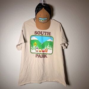 Mens South Park XL t shirt and South Park snapback hat combo